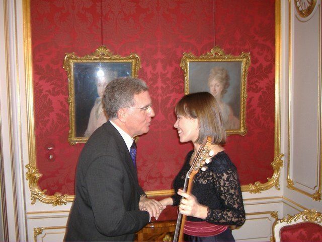 Con el Embajador de España en Austria
